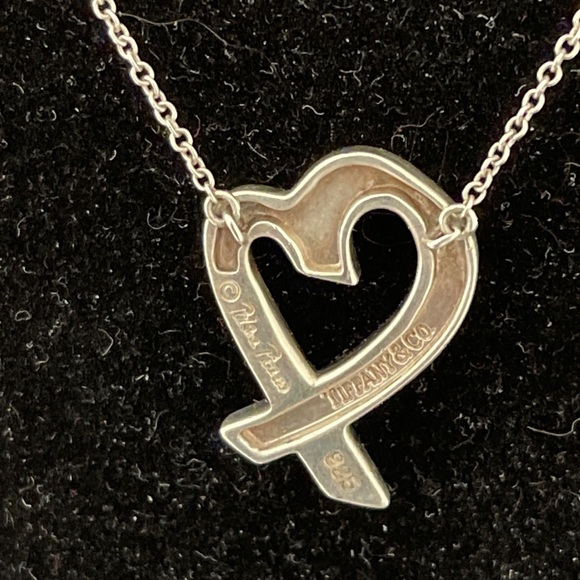 Tiffany & Co Paloma Picass Loving Heart Sterling Silver Chain - Picture 4 of 7